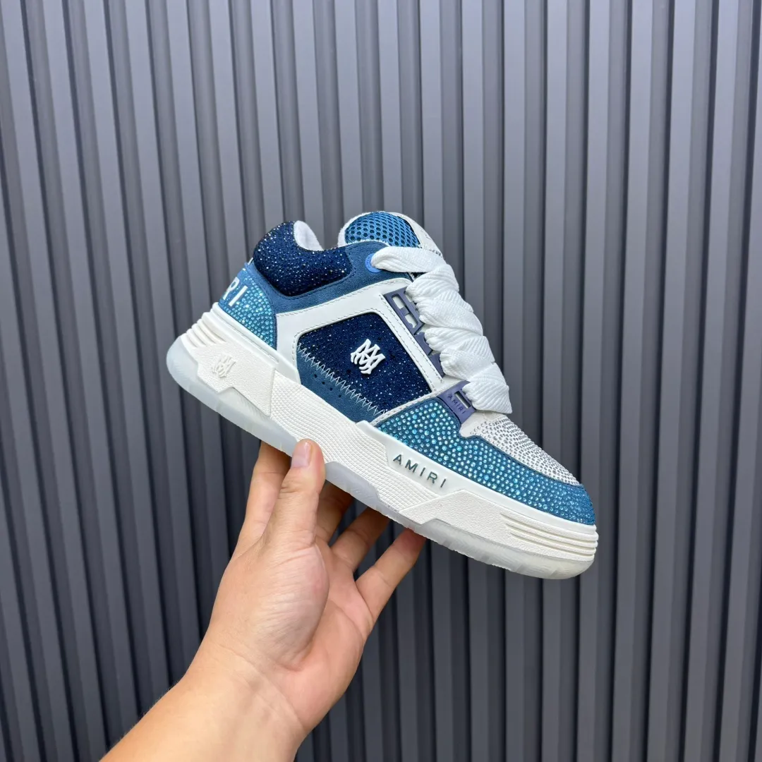 Men's shoes 💰760💰 AMIRI AMIRI fashion brand hot sale 🔥 Available all year round, couples 💑 Official website synchronization Imported fabrics 1⃣️ vs 1⃣️ replica, original factory special original sole, 35-45 (45. non-refundable)
